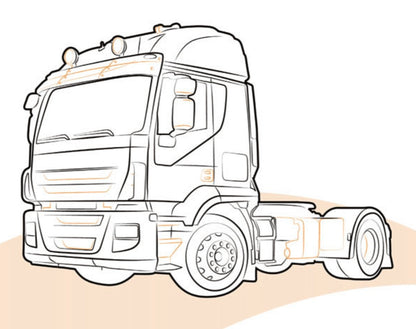 BOTTONE PEDANA PARAURTI IVECO STRALIS 2007 | AD/AT - 504003664 - Carrozzeria Truck