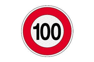 DISCO LIMITATORE DI VELOCITA 100 KM/H 4000.99005 - Carrozzeria Truck