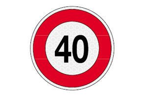 DISCO LIMITATORE DI VELOCITA 40 KM/H 4000.99002 - Carrozzeria Truck