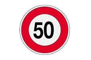 DISCO LIMITATORE DI VELOCITA 50 KM/H 4000.99012 - Carrozzeria Truck