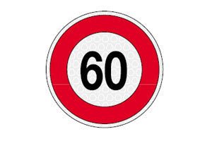DISCO LIMITATORE DI VELOCITA 60 KM/H 4000.99106 - Carrozzeria Truck