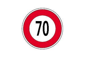DISCO LIMITATORE DI VELOCITA 70 KM/H 4000.99017 - Carrozzeria Truck