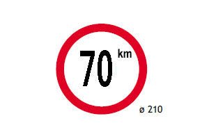 DISCO LIMITATORE DI VELOCITA 70 KM/H 4000.99093 - Carrozzeria Truck