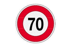 DISCO LIMITATORE DI VELOCITA 70 KM/H 4000.99103 - Carrozzeria Truck