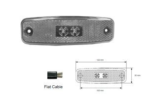 FANALINO LATERALE lato DX-SX 002994 - Carrozzeria Truck