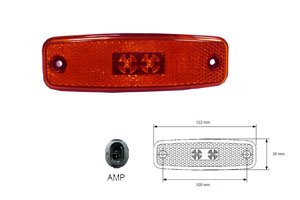 FANALINO LATERALE lato DX-SX 002995 - Carrozzeria Truck