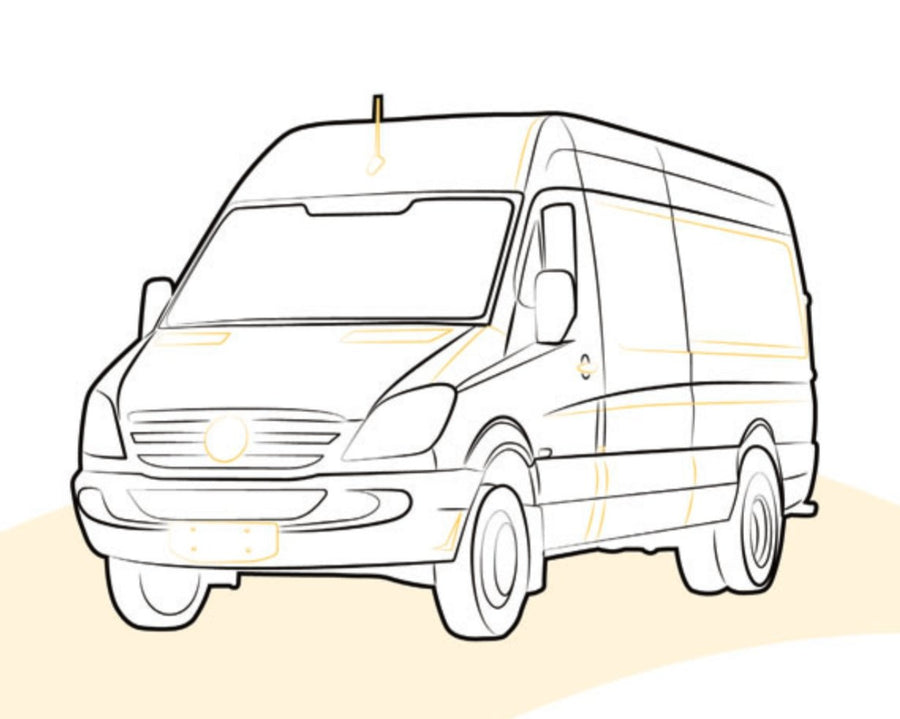LUCE TARGA MERCEDES SPRINTER 2006 - 6398200256 - Carrozzeria Truck