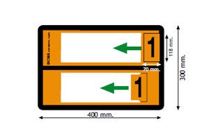 PANNELLO PORTANUMERI 4000.91040 - Carrozzeria Truck