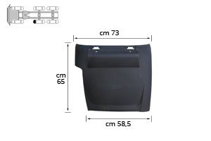 PARAFANGO POSTERIORE SX DAF XF 106 - 1892245 - Carrozzeria Truck