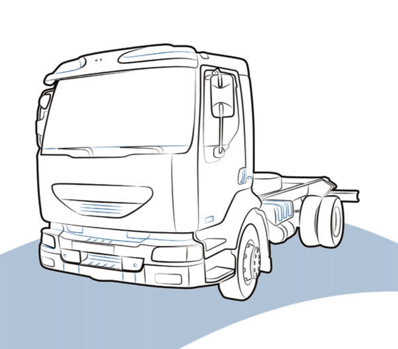 PARAURTI ANTERIORE RENAULT MIDLUM - 5010623890 - Carrozzeria Truck