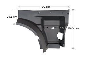 PEDANA PARAFANGO DX DAF XF 106 - 1835024 - Carrozzeria Truck