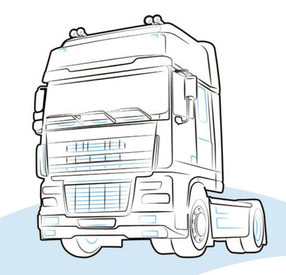 PORTAESTINTORE (6 KG) per DAF 95 XF | XF 95 lato 7422590688 - Carrozzeria Truck