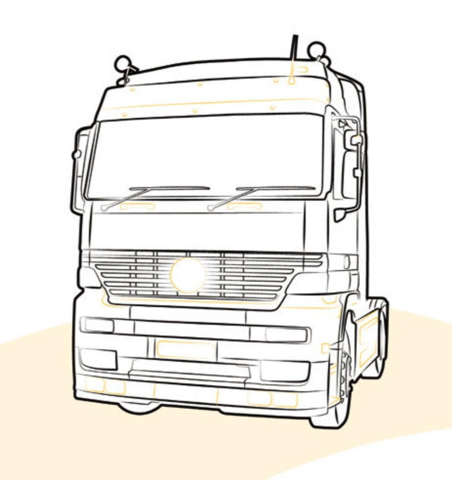 SOTTOPORTA SX MERCEDES ACTROS | MP1 - 9417280856 - Carrozzeria Truck