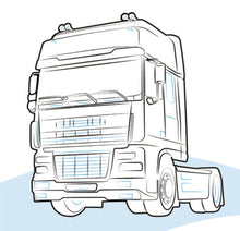 SUPPORTO CALZATOIA DI SICUREZZA per DAF 95 XF | XF 95 lato - Carrozzeria Truck
