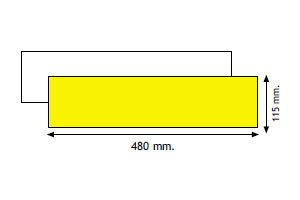 TARGA RIPETITRICE PROVVISORIA PER RIMORCHI 4000.90103 - Carrozzeria Truck