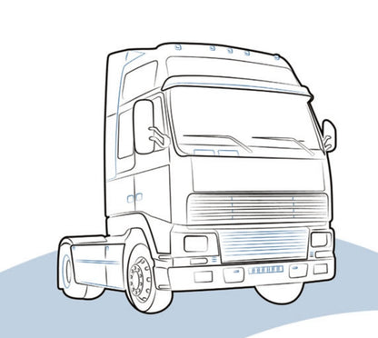 TERMINALE CORNICE FARO DX VOLVO FH - 8141290 - Carrozzeria Truck
