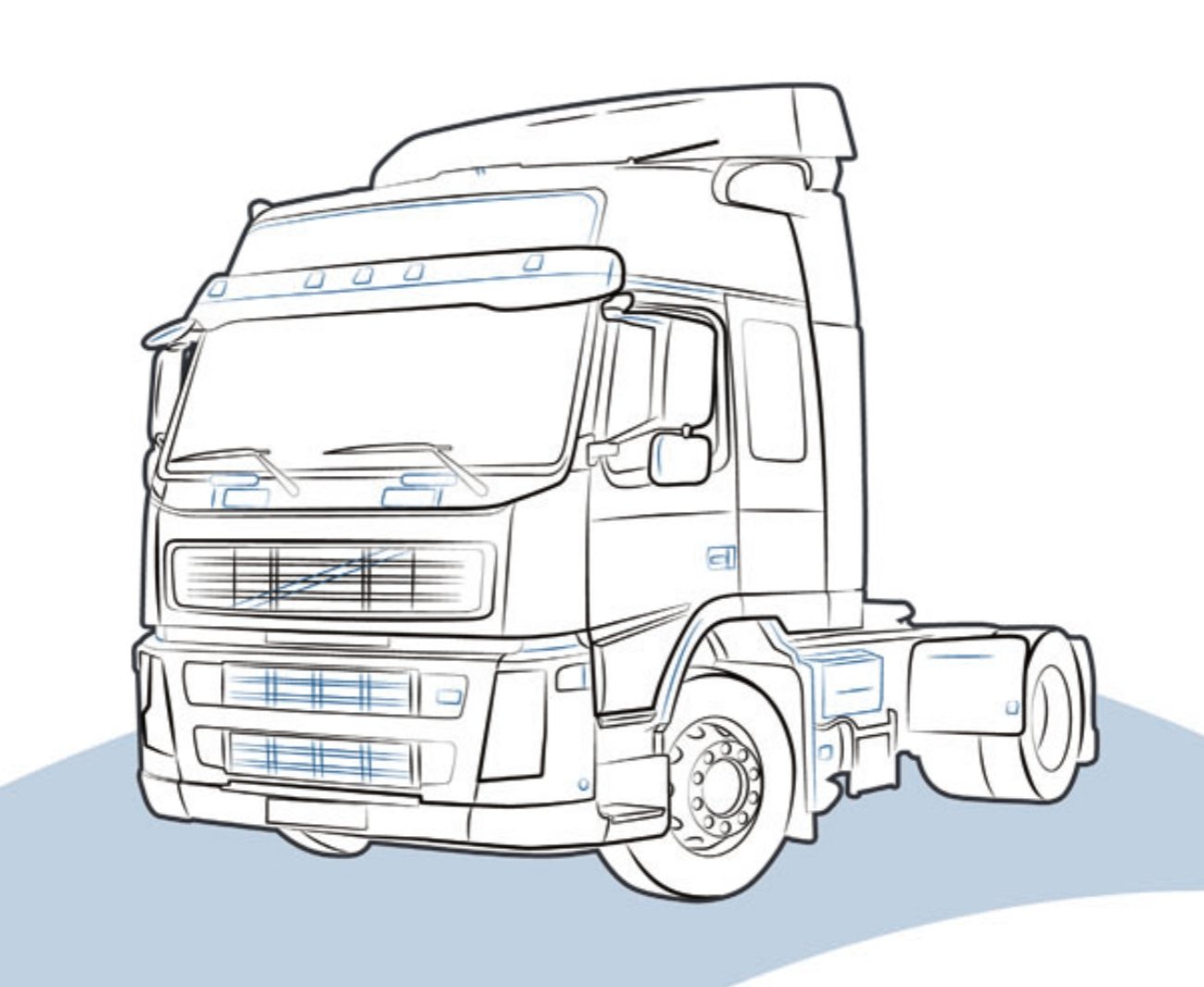 TERMINALE CORNICE FARO SX VOLVO FM II - 20453930 - Carrozzeria Truck